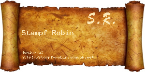 Stampf Robin névjegykártya
